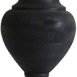 Braxton lampfot antik svart